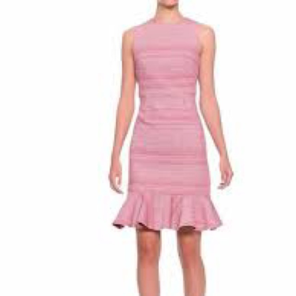 NWT Banana Republic Criss Cross Back Ruffle Hem Dress Size 10
